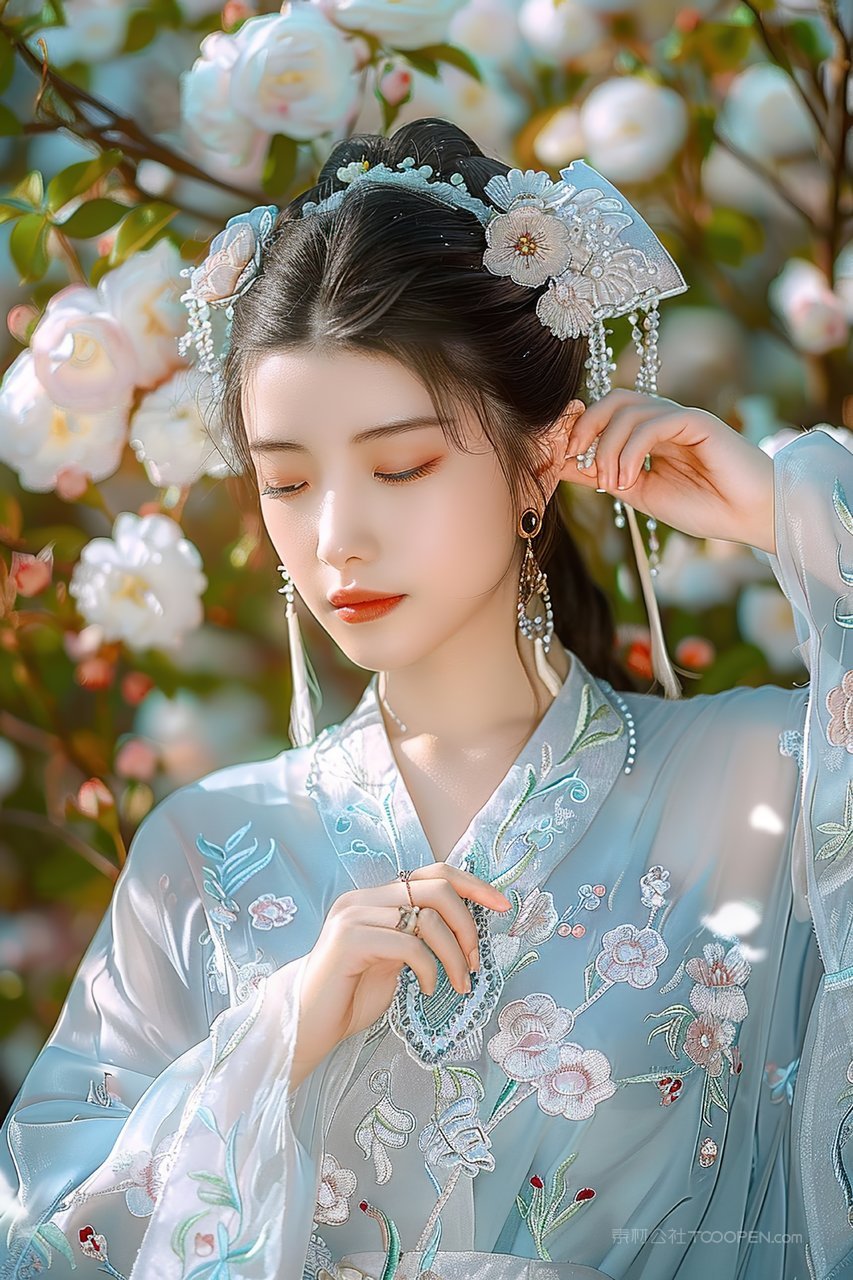 活力美女青春年轻女性优美优雅