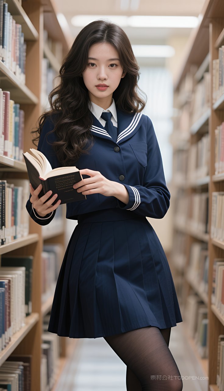 丝袜长腿短裙制服美女性感写真