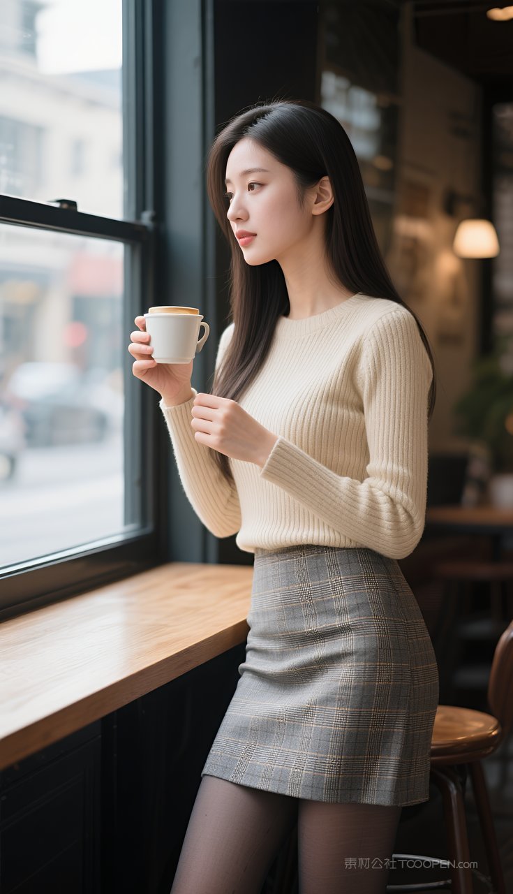 性感长腿美女丝袜制服写真短裙