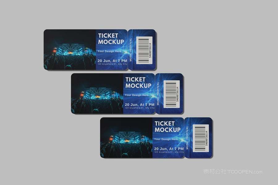 演唱会门票样机