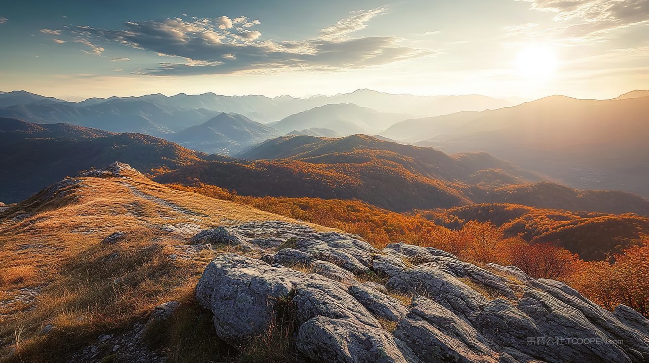 风景意境宁静山峰唯美天空高山群山