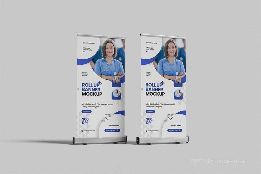 易拉宝X展架样机