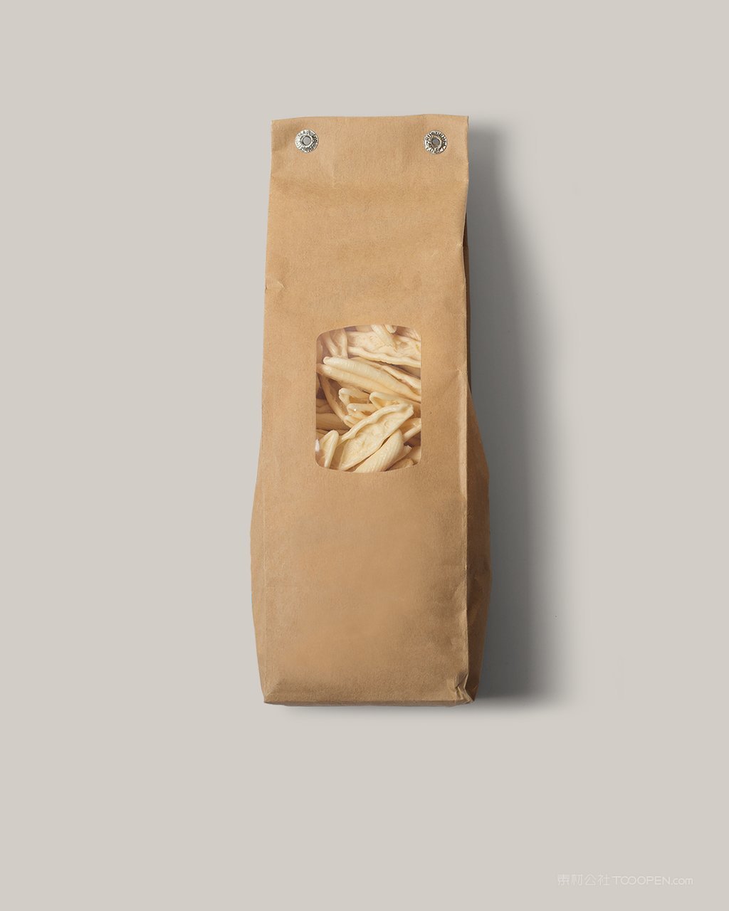 白色虾片食品包装样机