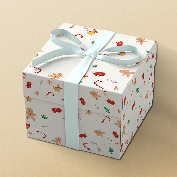 简约大气圣诞礼盒样机