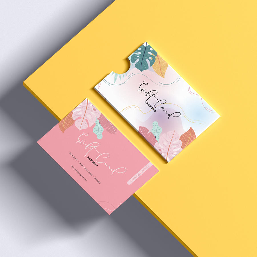 礼品卡样机模型