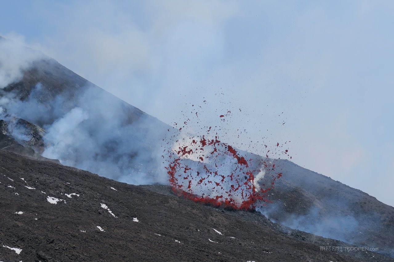 高清火山摄影图片素材