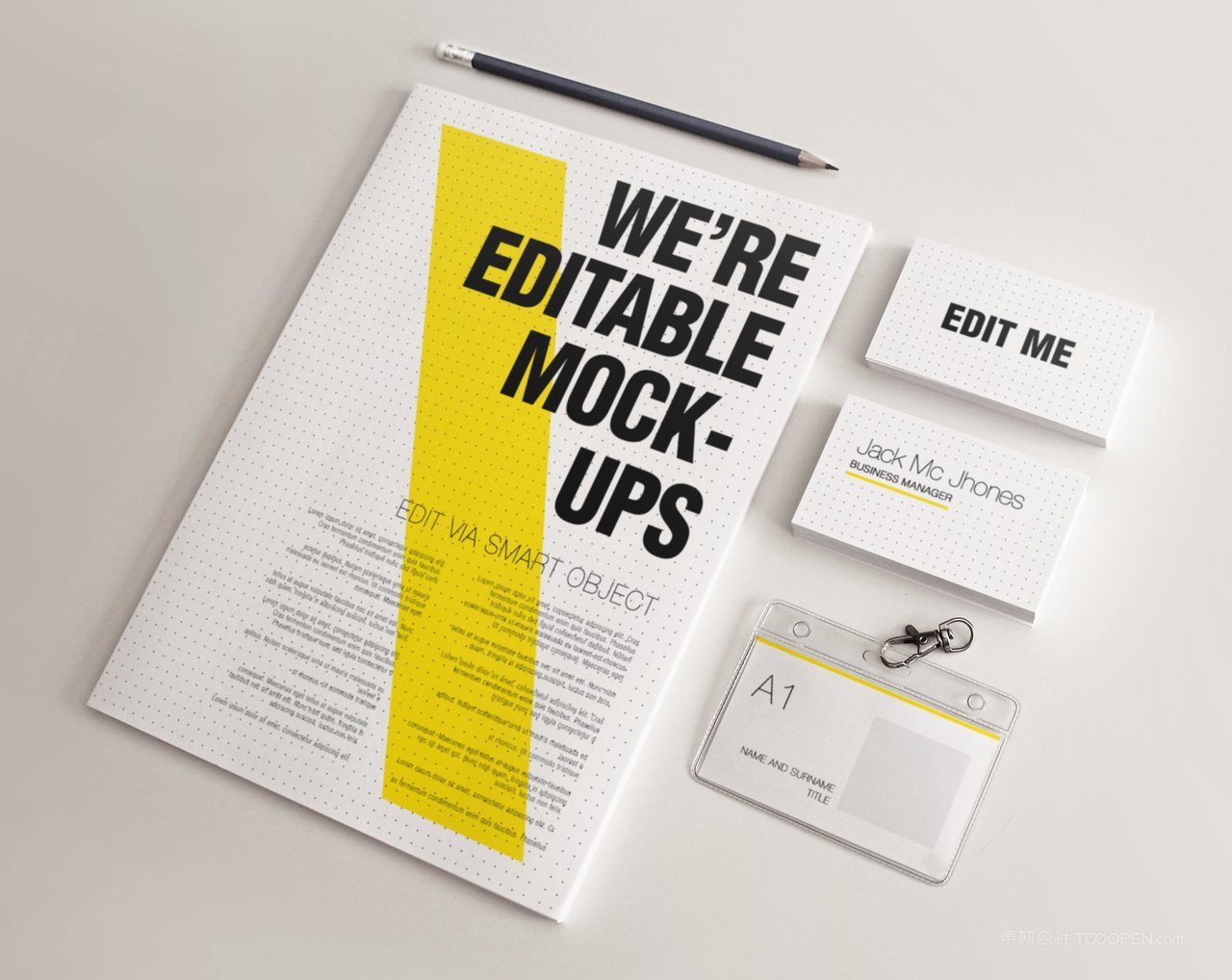 【1271期】柠檬黄公司办公品牌vi样机 (16)