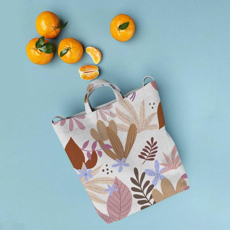 自然摆放帆布袋手提袋样机