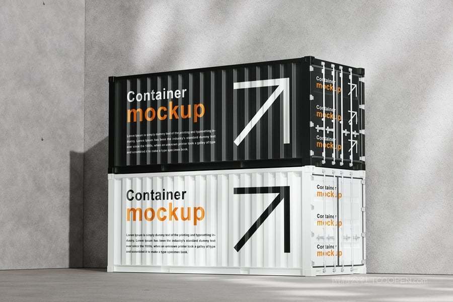 货柜表面设计样机