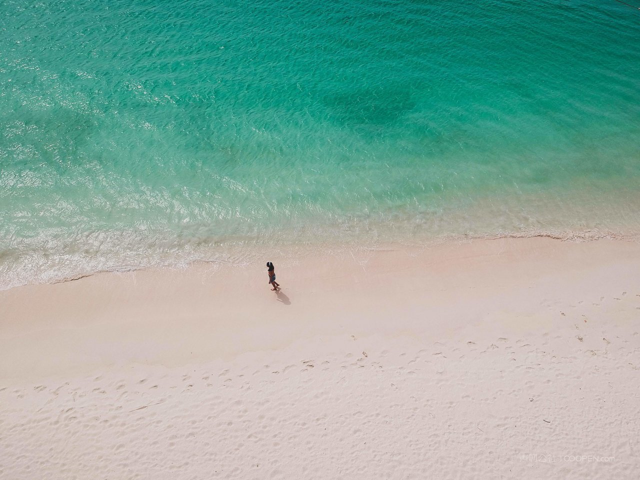 沙滩海景高清摄影图片