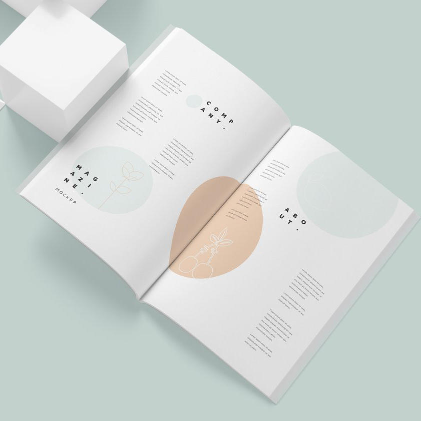 清新绿高级质感画册样机 (15)