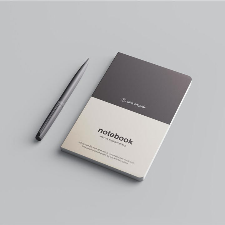 精美记事本封面样机