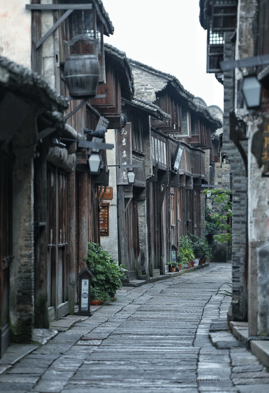 浙江乌镇风景画图片