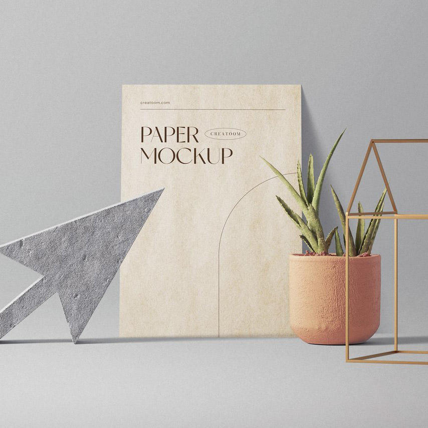 宣传单文具展示ps场景样机 (2)