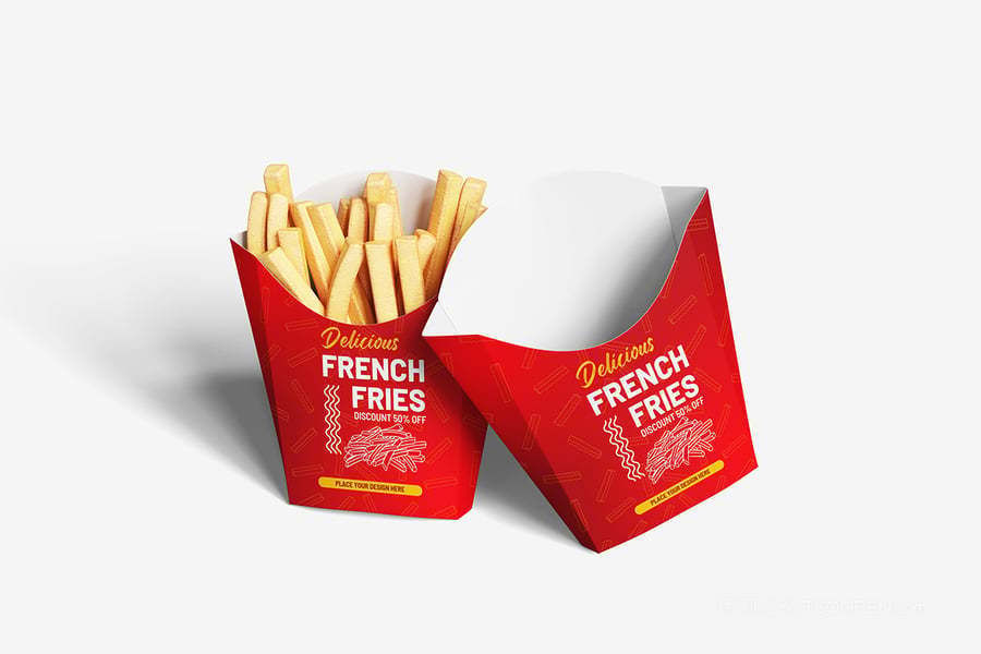 炸薯条场景样机