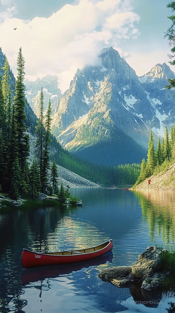 天空景观唯美自然群山风景山峰意境