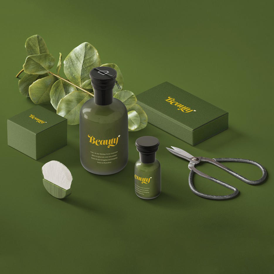 化妆品静物场景psd分层