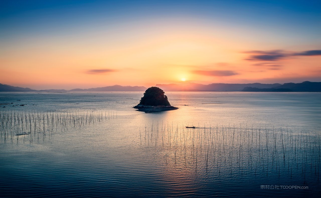 霞浦海上渔排风光