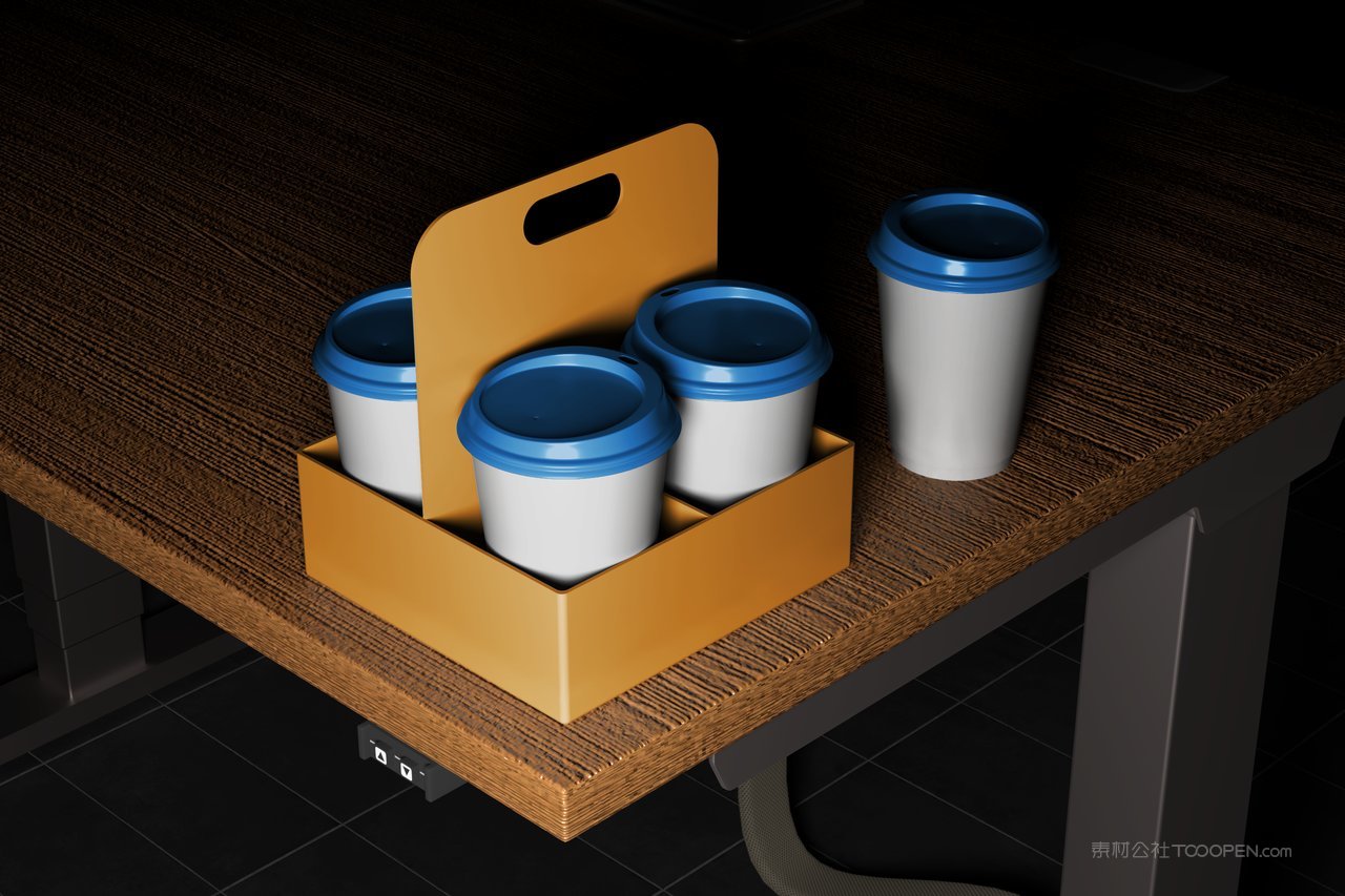 咖啡外卖包装样机