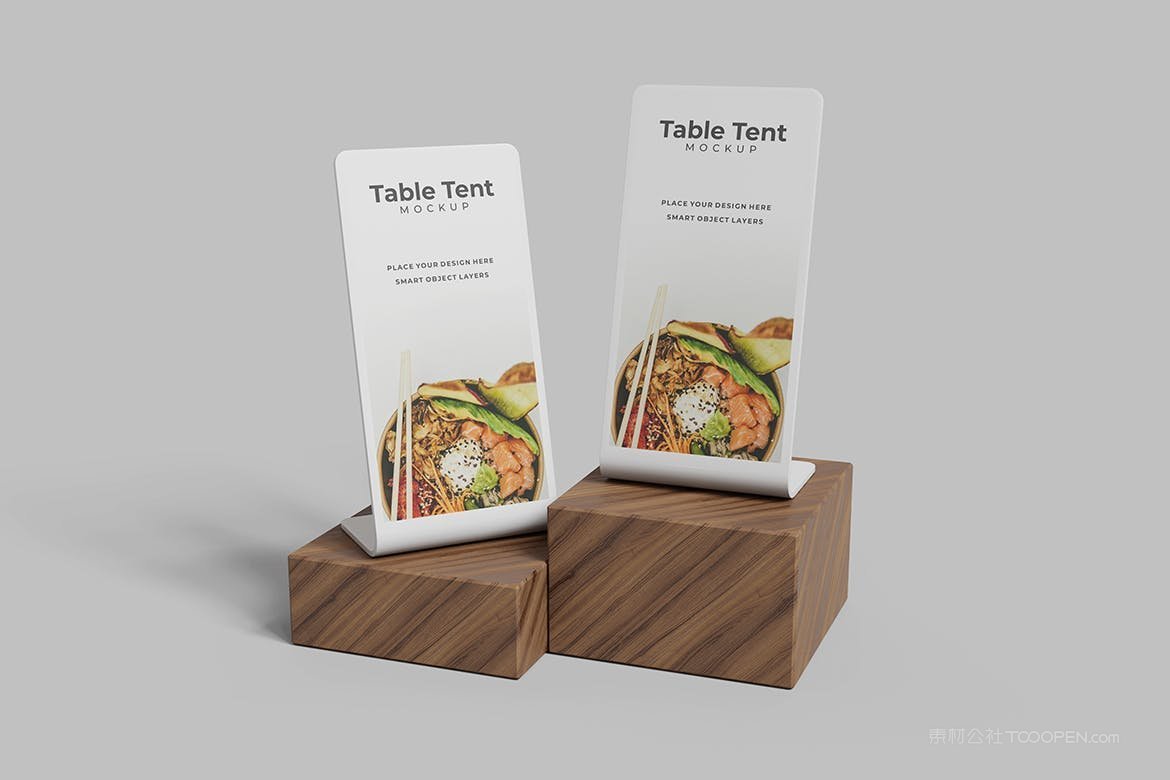 餐馆桌牌样机