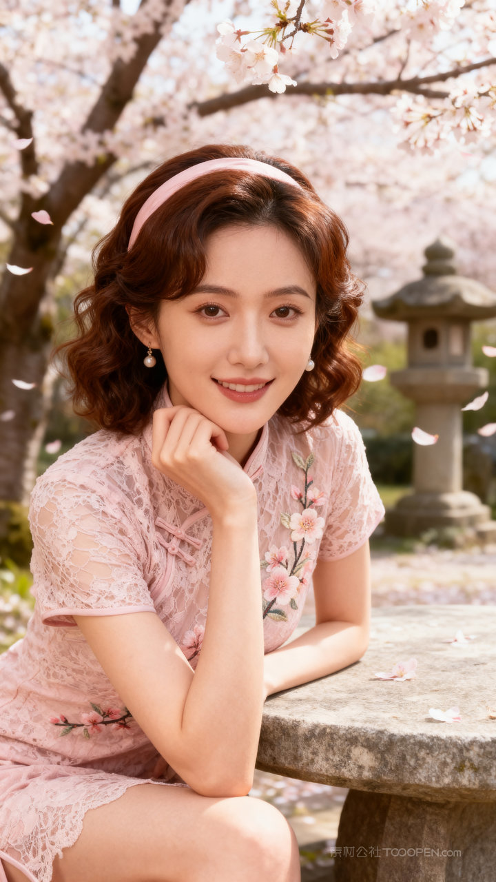 美女气质旗袍模特长腿女性性感国风