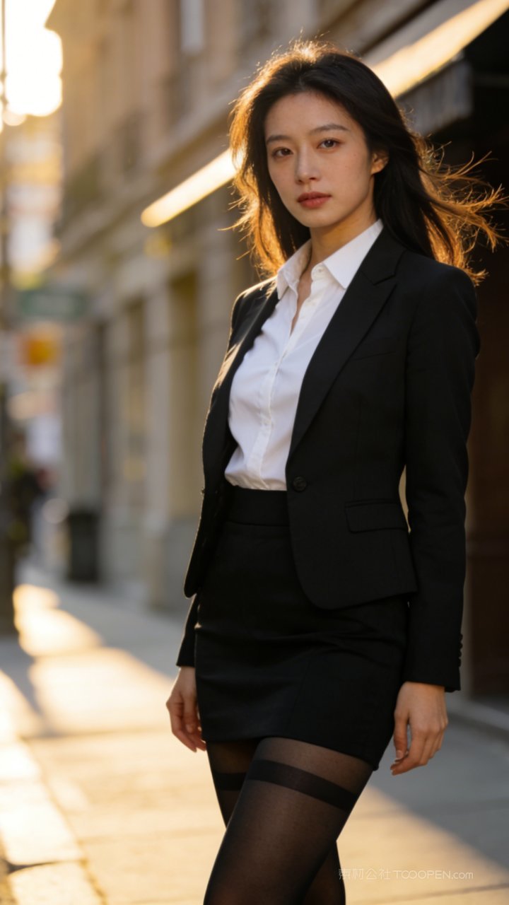 模特丝袜美女职场商务女性白领性感长腿