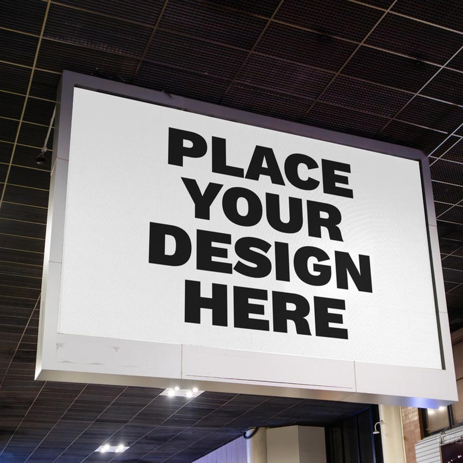 户外广告牌样机