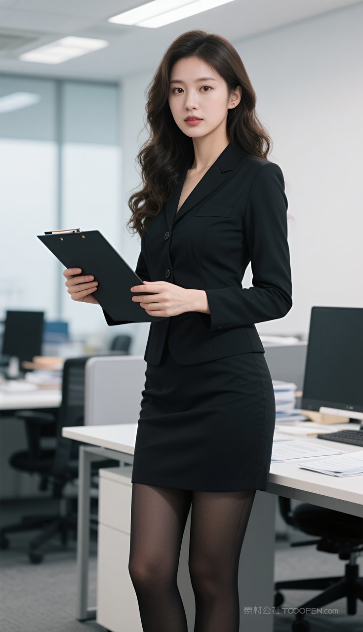 短裙丝袜制服长腿美艳性感美女