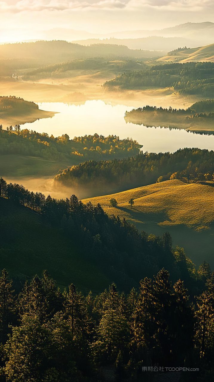 唯美山峰风景群山景观自然天空意境