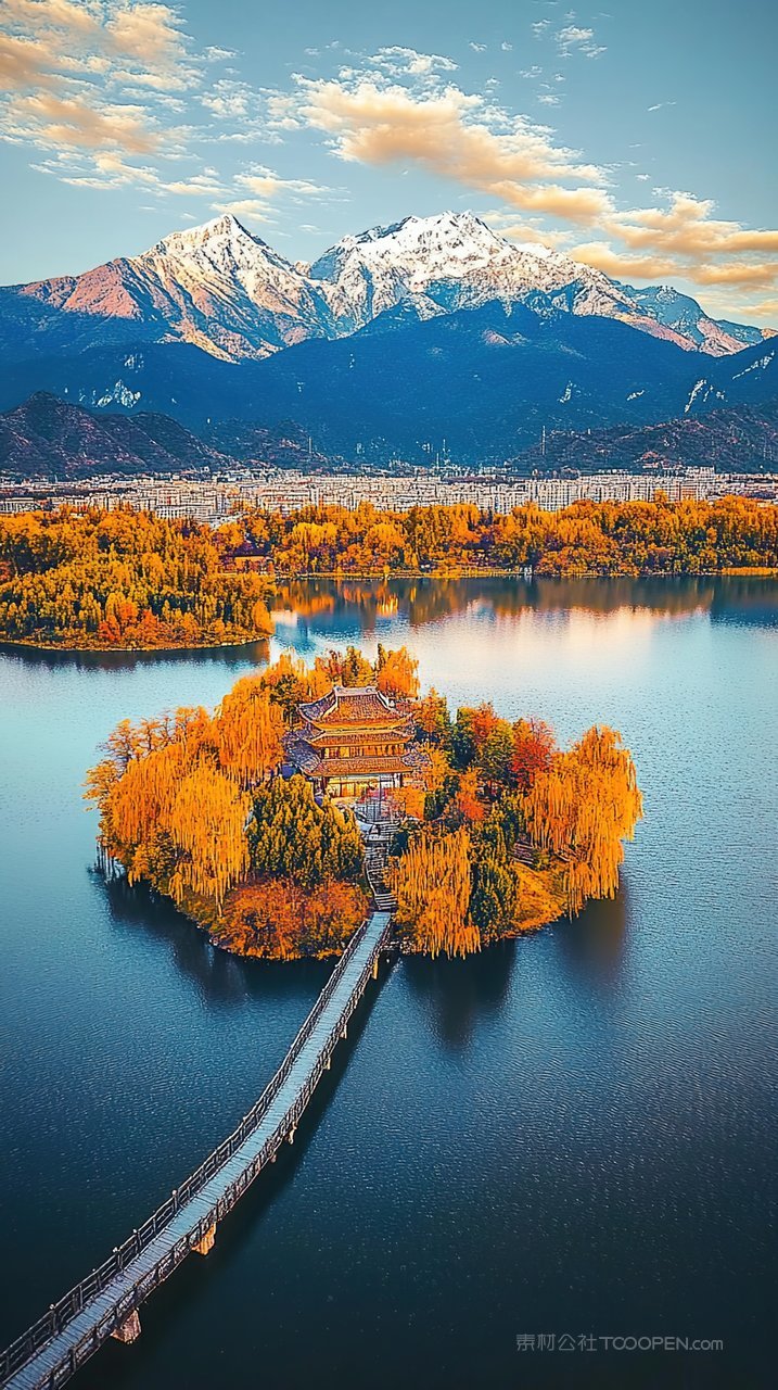 唯美风景景色天空景观群山山峰意境