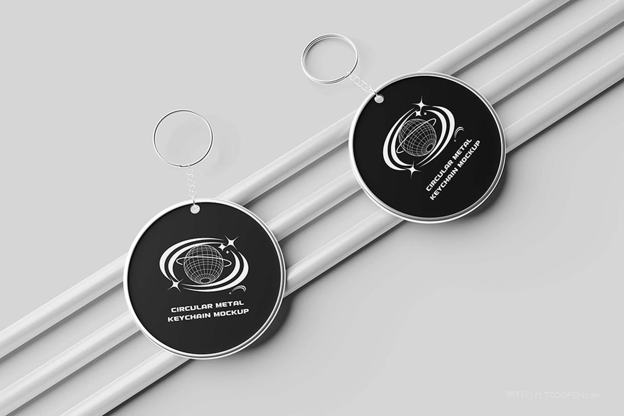 圆形金属钥匙扣样机