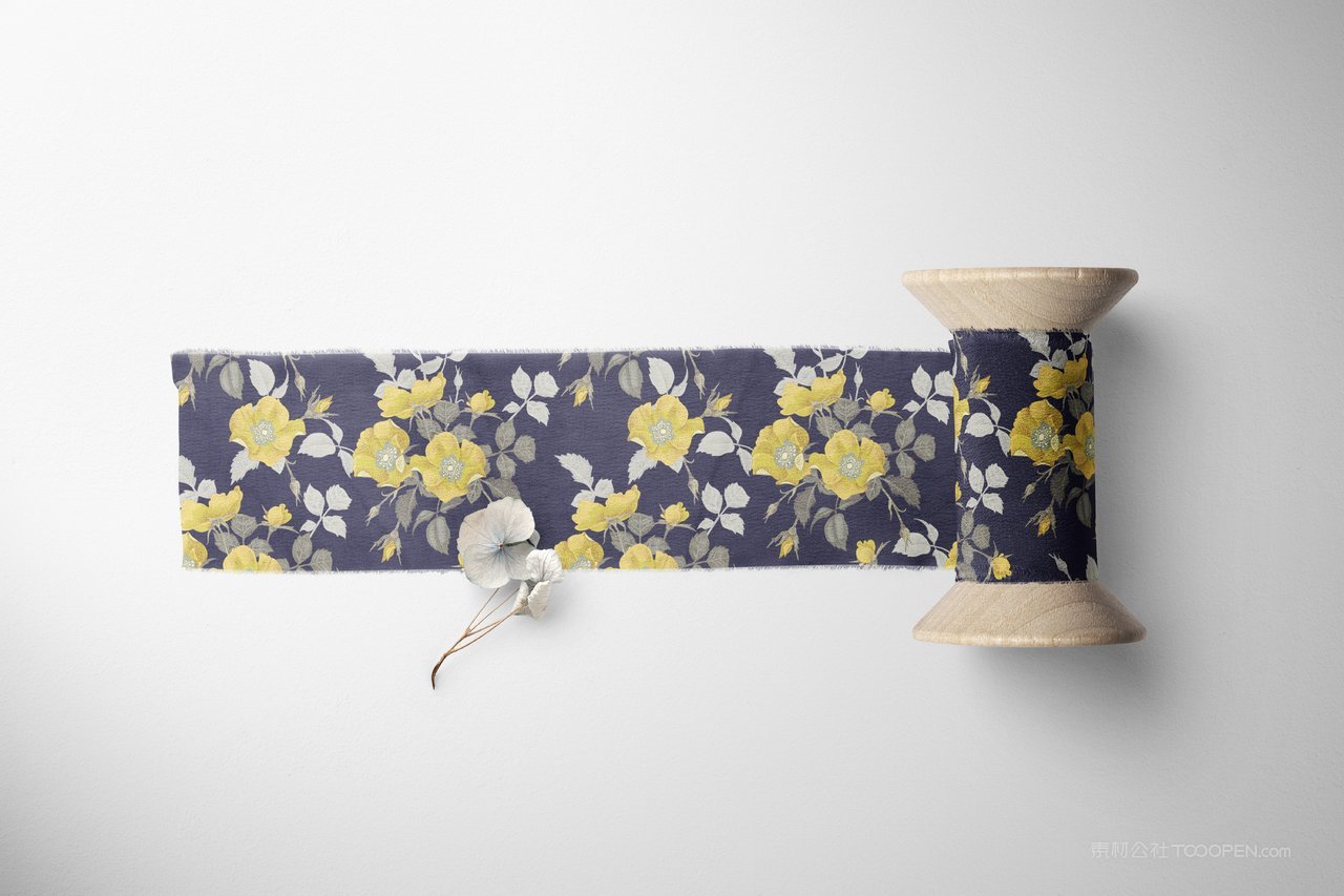 丝绸围巾围脖面料布料印花图案设计展示效果图psd设计素材 (3)