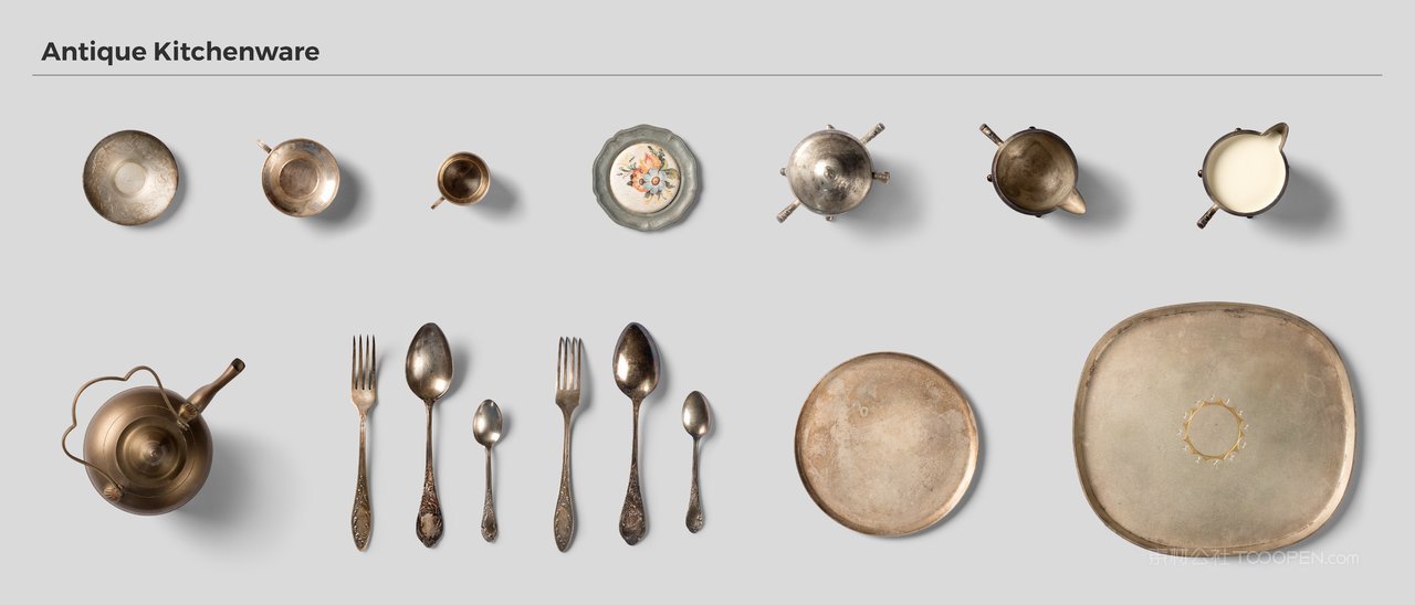 牛排西餐餐具样机模板 (1)