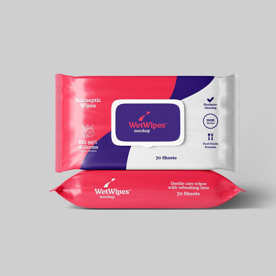 湿纸巾湿巾样机