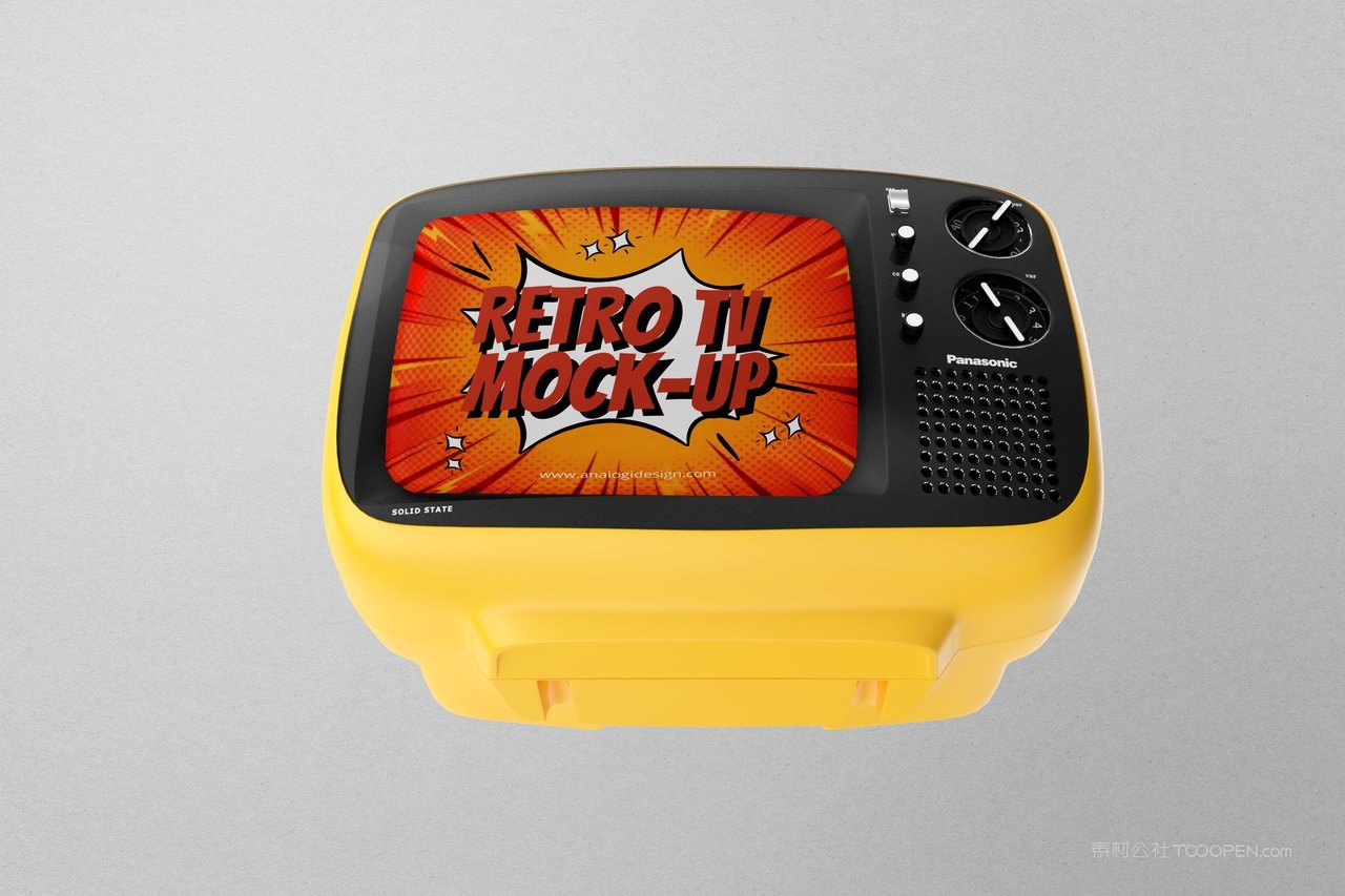 怀旧松下电视样机