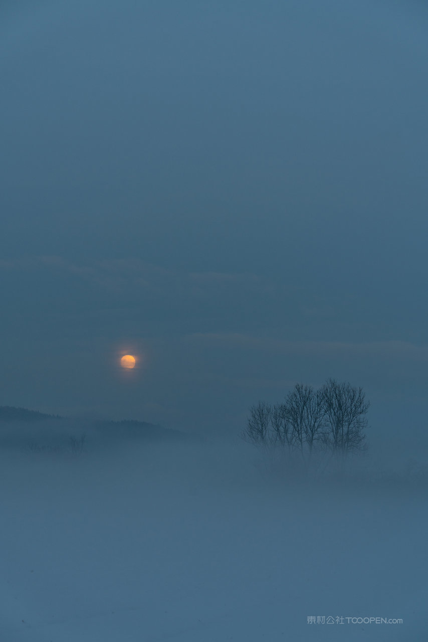 迷雾风景画图片