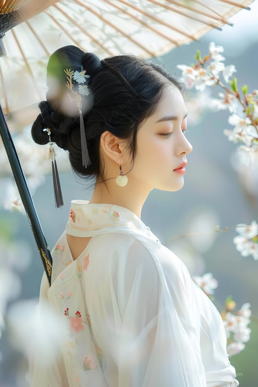 活力女性优美优雅年轻美女青春