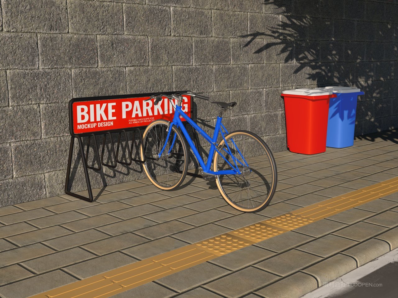 自行车停车样机