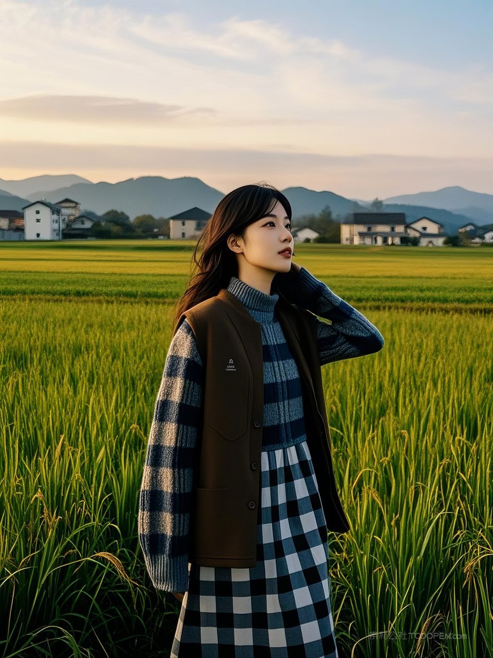 唯美风光风景麦田景色田园自然