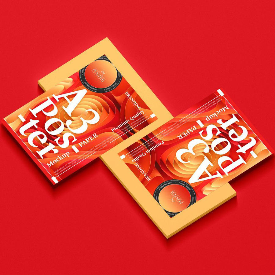 a3品牌海报样机