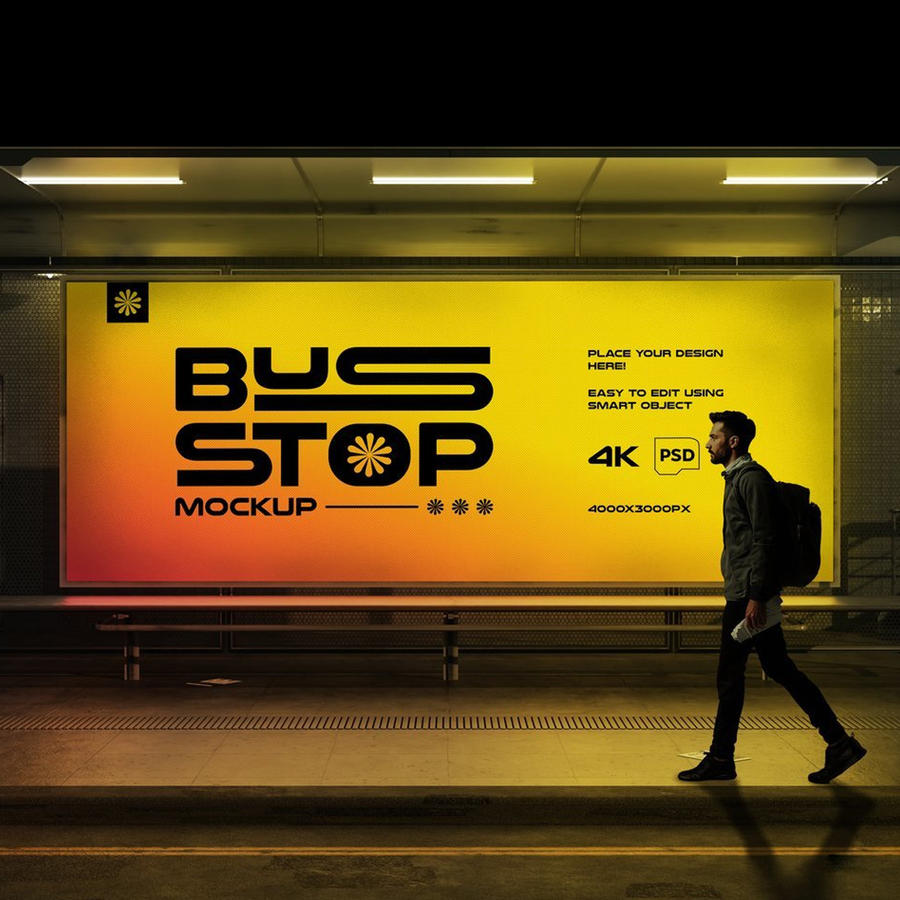 巴士站广告样机