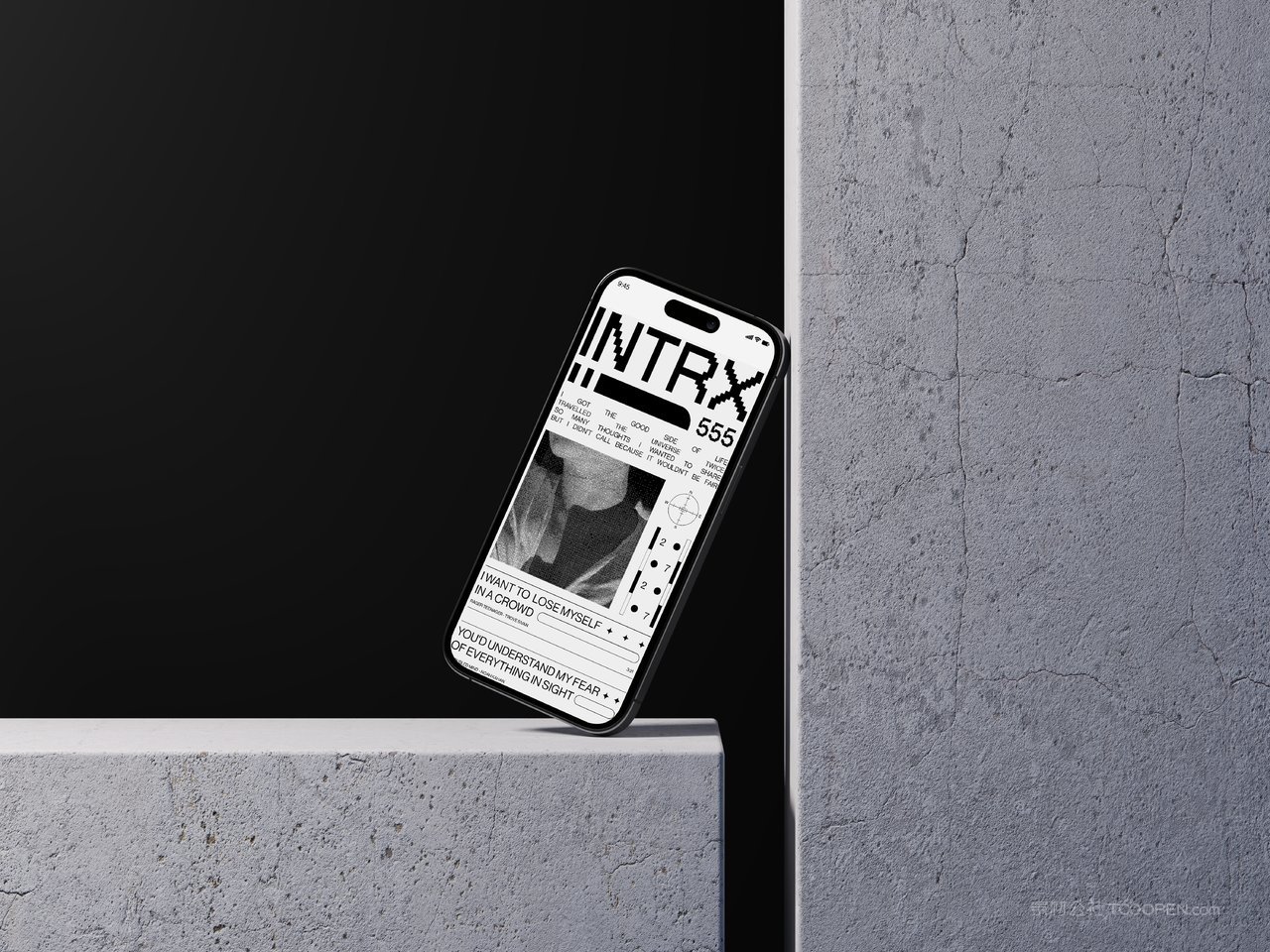 极简工业风iphone 14手机广告app ui界面展示psd设计素材 (6)