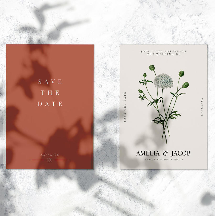 怀旧的白色墙面背景上的海报彩页宣传单页贴图样机