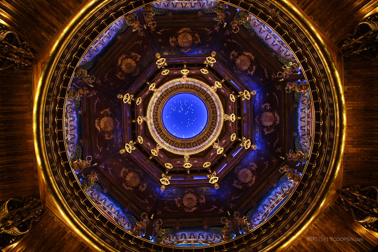 无锡梵宫风景画图片