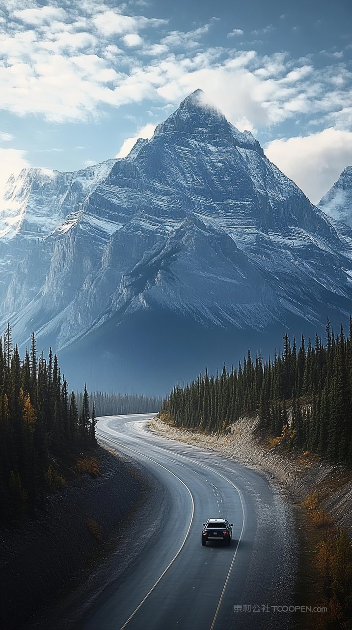 唯美山峰风景自然景观群山意境山脉