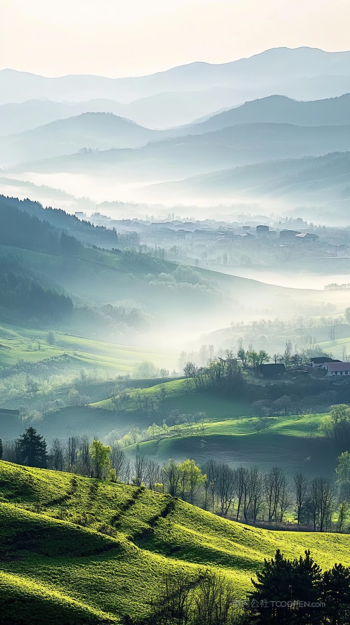 山峰景观意境风景唯美天空群山