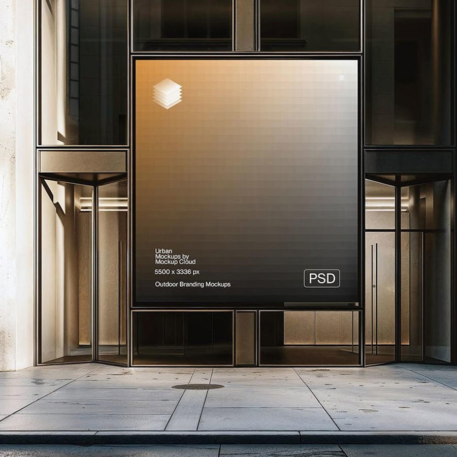 地铁广告牌样机