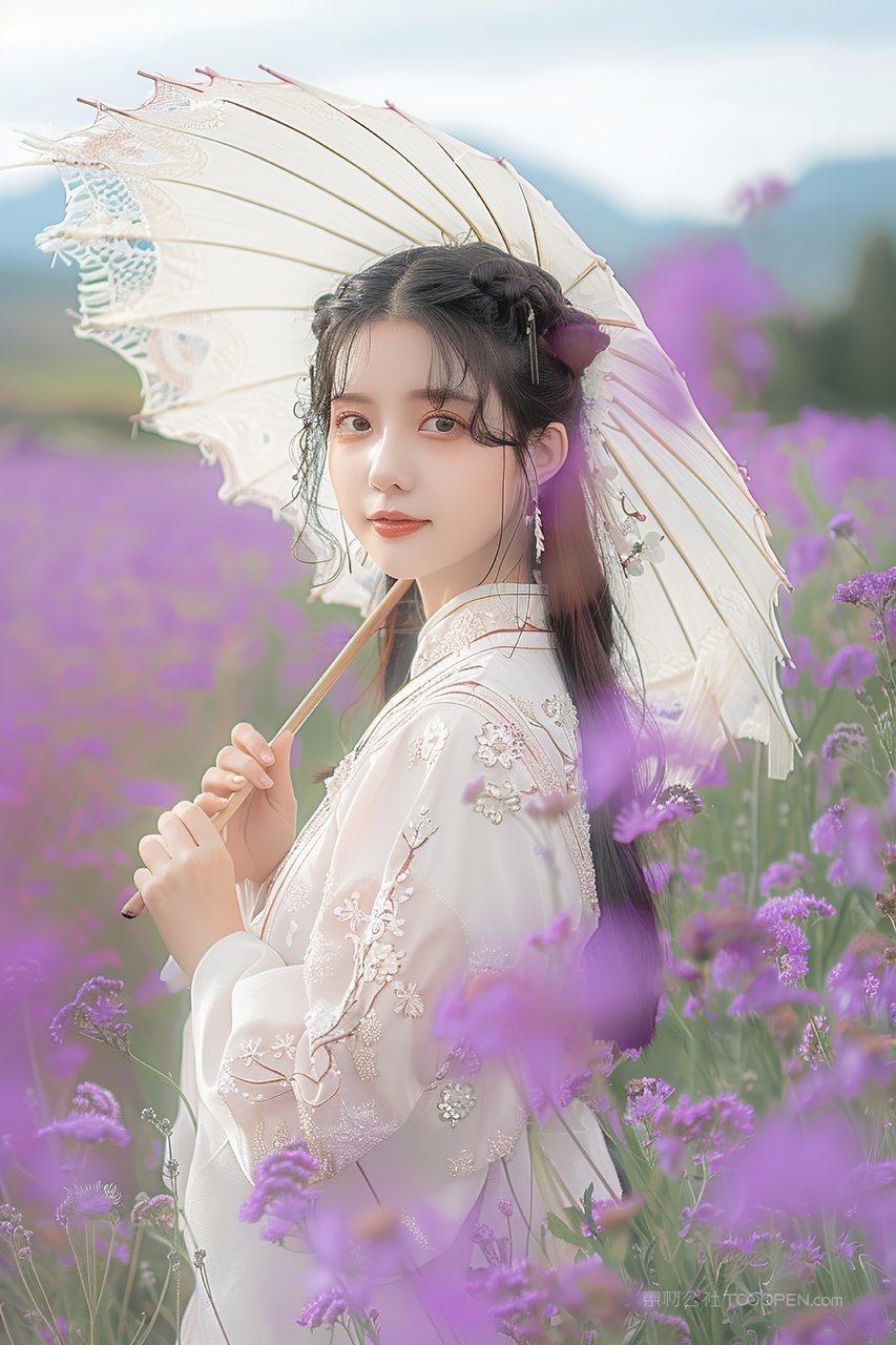 彩妆优美时尚清纯美女女性青春年轻魅力