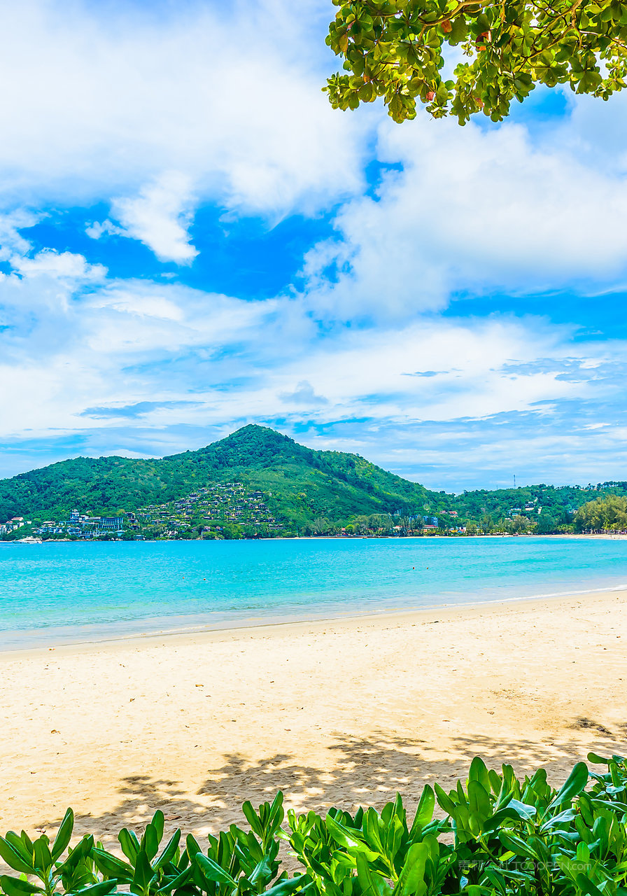 海边海景风景画图片