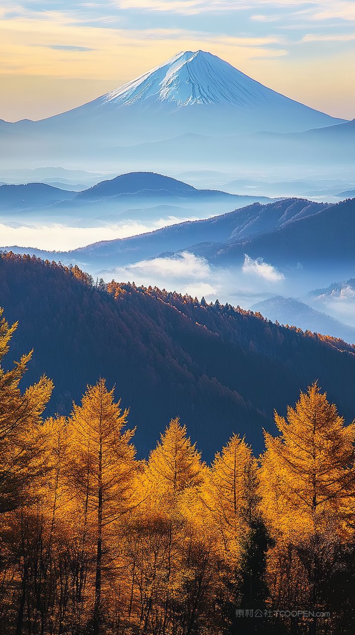 天空意境风景群山自然山峰唯美景观